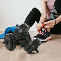 Set de un par de mancuernas Soozier de 42 libras para entrenamiento de bíceps, ejercicio y acondicionamiento físico (pesas libres