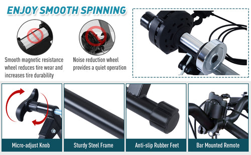 Soporte magnético Soozier de entrenamiento para bicicleta de interior con 5 niveles de resistencia.