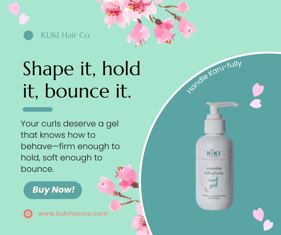 Curl Defining Hair Gel and oil