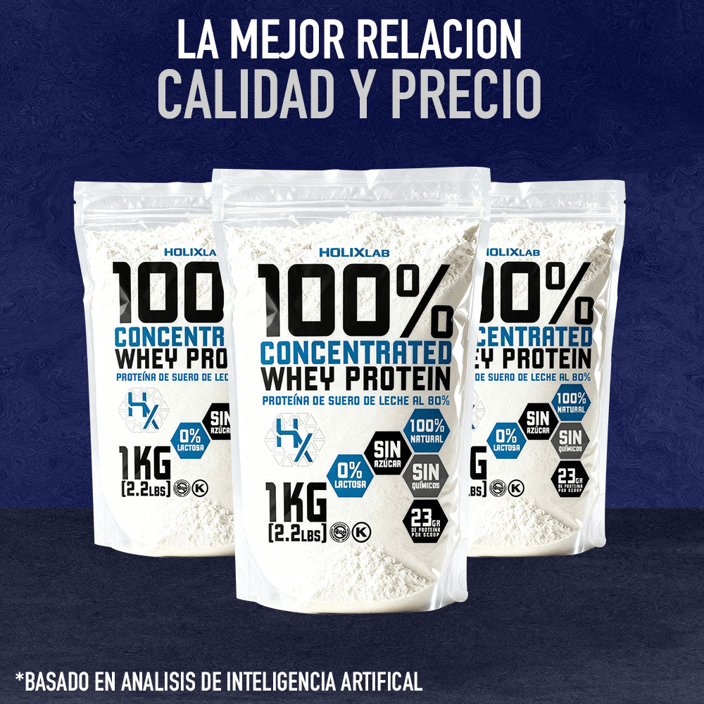 Concentrated Whey Protein 100% - 23gr PROTEINA PURA